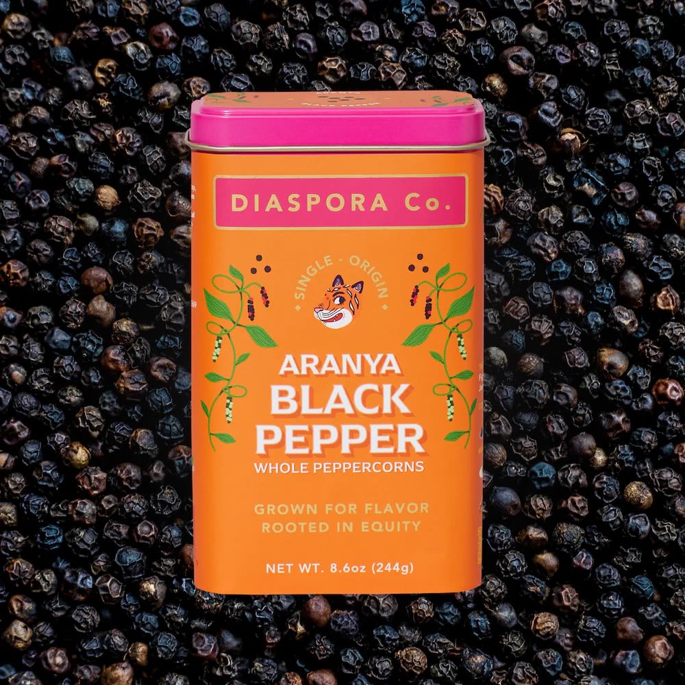 Aranya Black Pepper Chef Tin - Diaspora Co Kiva Gift Guide