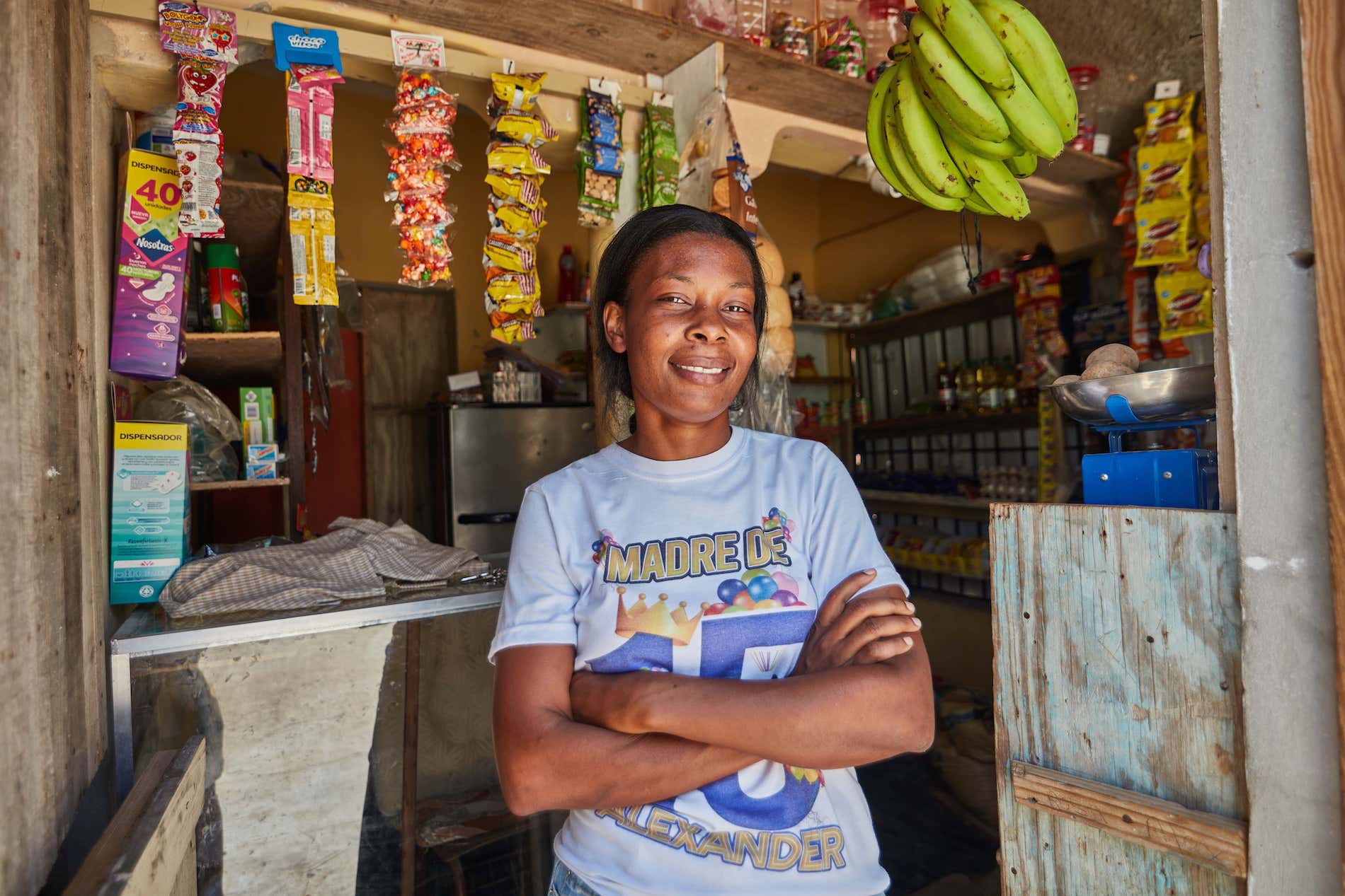 Kiva borrower Rosa in the Dominican Republic has expanded her business with the help of 9 microloans