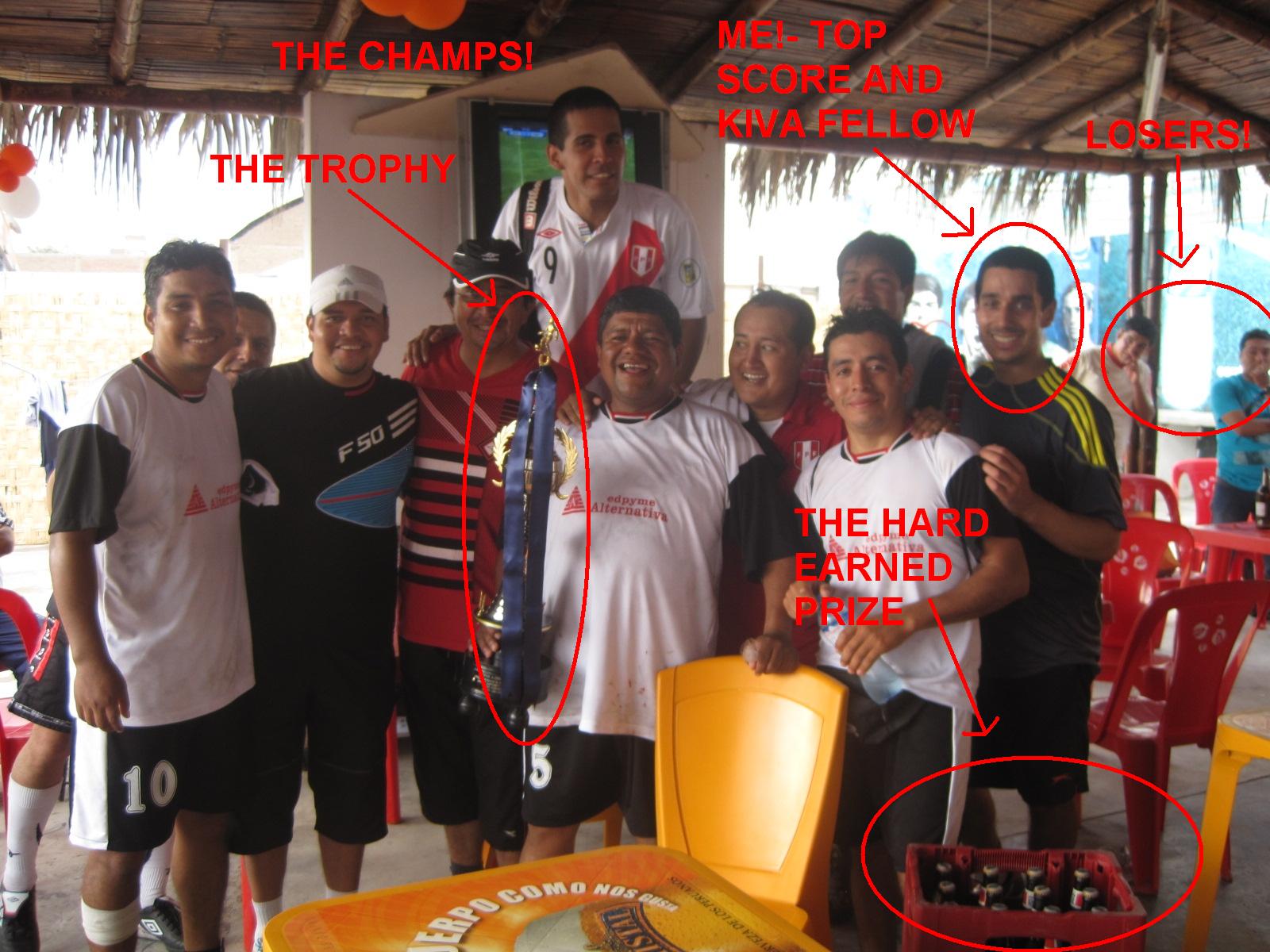 Scoring goals and helping construct a global community from Peru