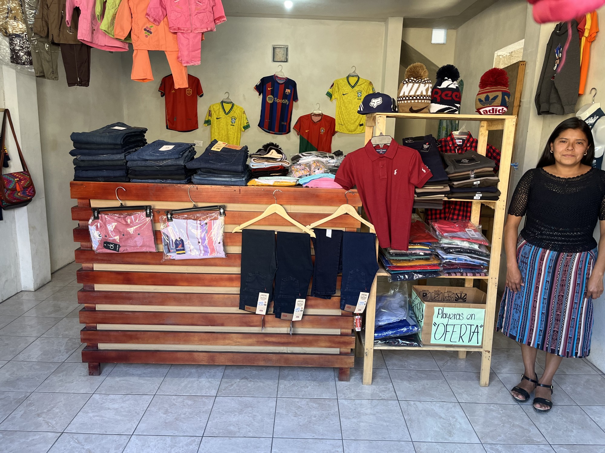 Kiva borrower from the Friendship Bridge.