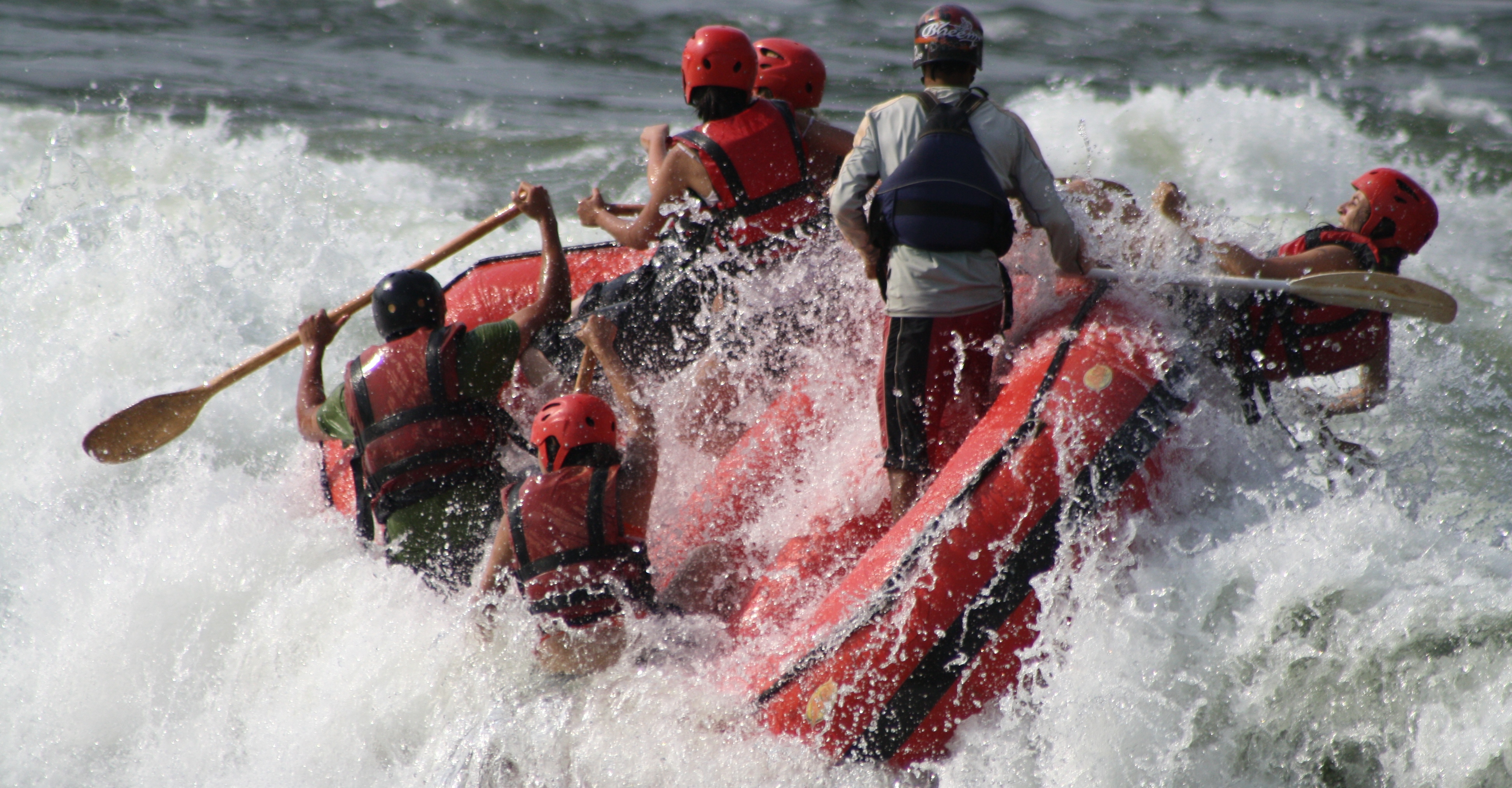 Explaining Kiva Zip from a Whitewater Raft
