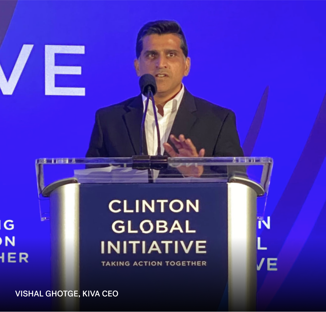 CEO Vishal Ghotge at Clinton Global Initiative
