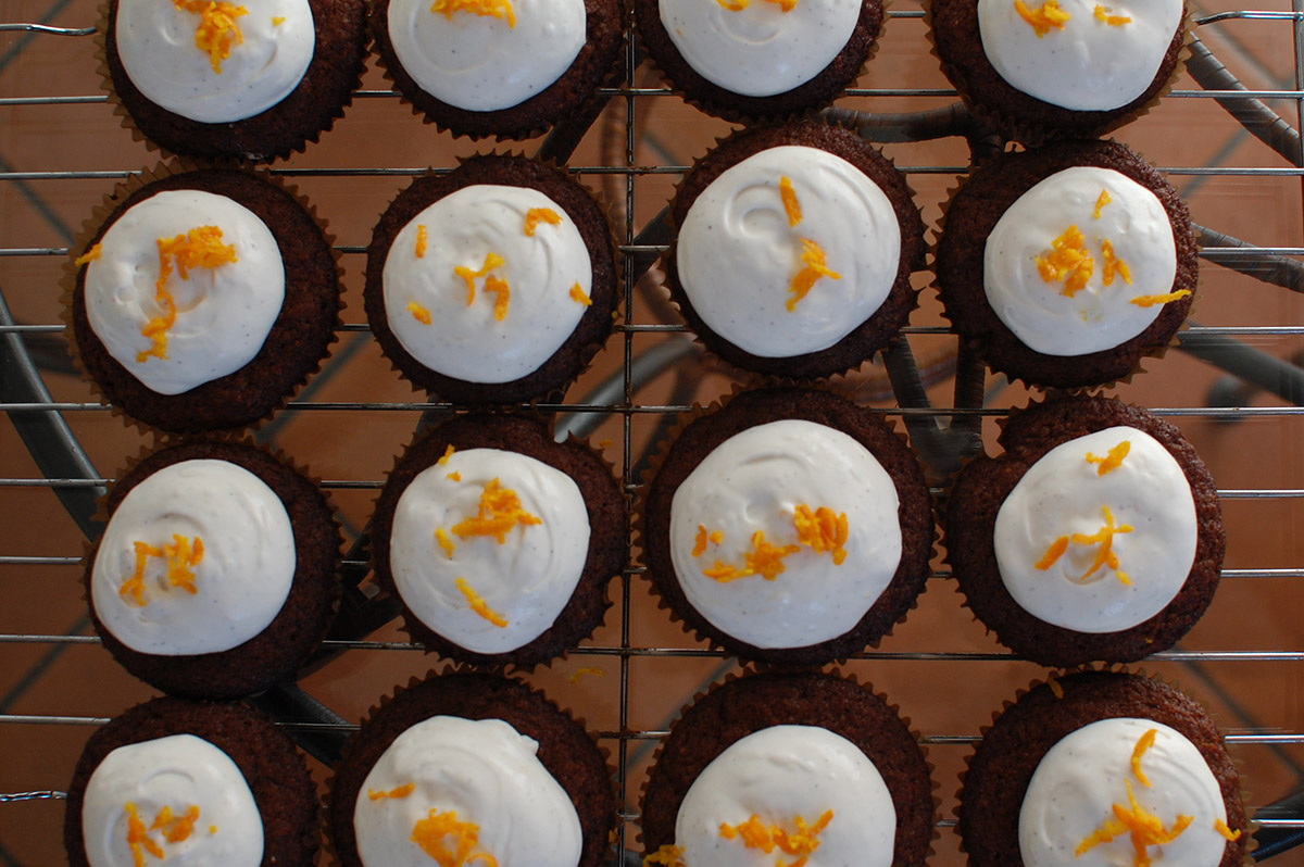 Adventures in Cooking with Kiva: Grain & Dairy-Free Cardamom Vanilla Bean Cupcakes