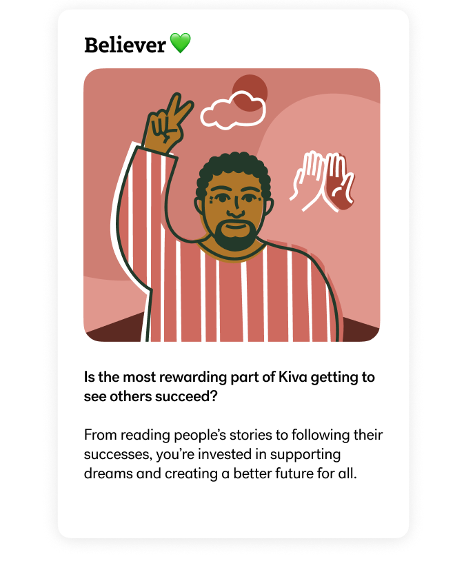 Believer card - Kiva